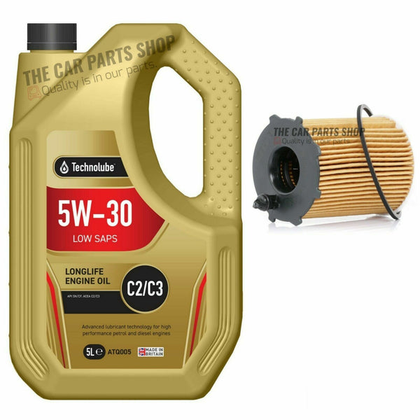 FOR PEUGEOT PARTNER 1.6 DIESEL 2014> SERVICE KIT 5L C2/C3 5W30 OIL + FILTER