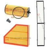 TO FIT BMW 2.0 118d E81 SERVICE FILTER KIT AIR CABIN AND OIL FILTER + PLUG