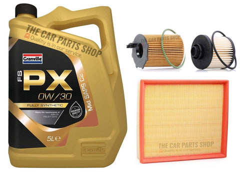 FOR PEUGEOT PARTNER 1.6 BLUEHDI DV6ETED 2014> SERVICE KIT 5L OIL + FUEL AIR OIL