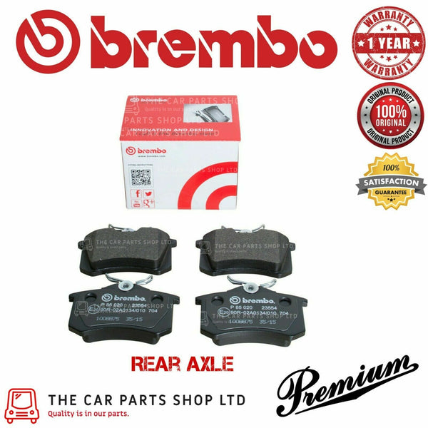 FITS SEAT LEON 2.0 CUPRA 11/16> REAR AXLE GENUINE BREMBO BRAKE PADS PREMIUM PADS