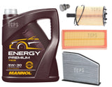 SERVICE KIT FITS VW GOLF 2.0 TDI MK5 5L ENGINE OIL + CABIN AIR OIL & SUMP PLUG