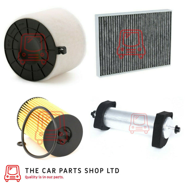 FITS AUDI A4 2.0 DIESEL 2015> FULL SERVICE KIT OIL AIR FUEL CARBON CABIN FILTER