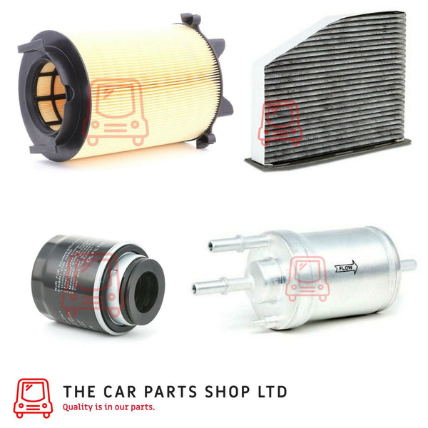 FOR SKODA OCTAVIA 1.2 PETROL SERVICE KIT OIL AIR FUEL CARBON CABIN FILTER