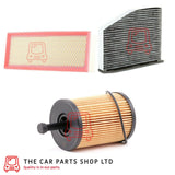 FOR VW GOLF 2.0 TDI MK5 SERVICE KIT OIL AIR CABIN CARBON FILTER