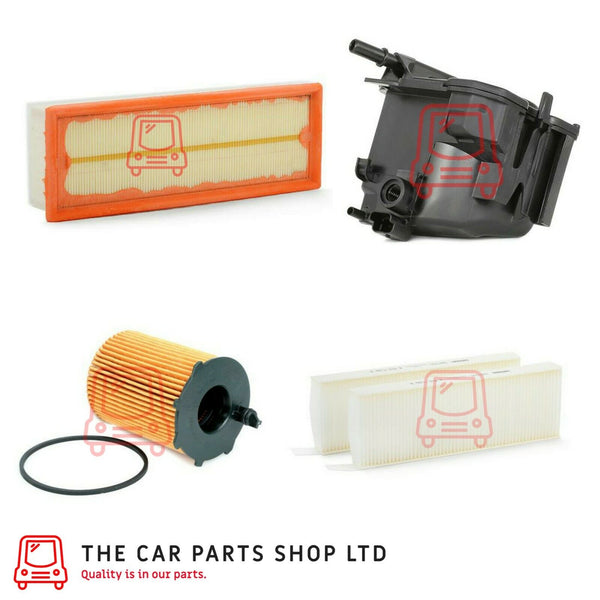 FOR CITROEN C4 1.6 GRAND PICCASO SERVICE KIT OIL AIR CABIN AND FUEL FILTER
