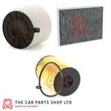 FITS AUDI A4 2.0 DIESEL 2015 ONWARDS SERVICE KIT OIL AIR CARBON POLLEN FILTER