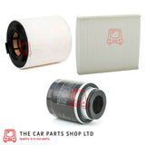 FOR AUDI A1 1.4 PETROL BLACK EDITION SERVICE FILTER KIT AIR OIL + CABIN FILTER