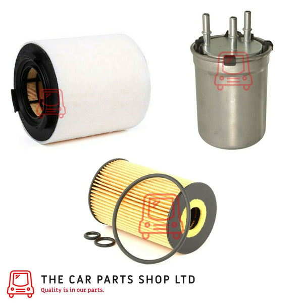 FOR AUDI A1 1.6 TDI SE SERVICE FILTER KIT OIL AIR AND FUEL FILTER
