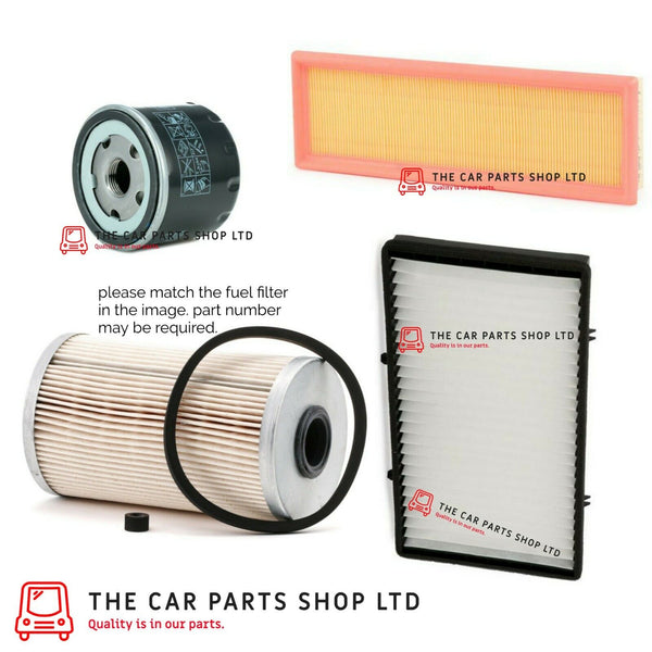 FITS VAUXHALL VIVARO 1.9 CDTI 01-06 FULL SERVICE FILTER KIT BRAND NEW