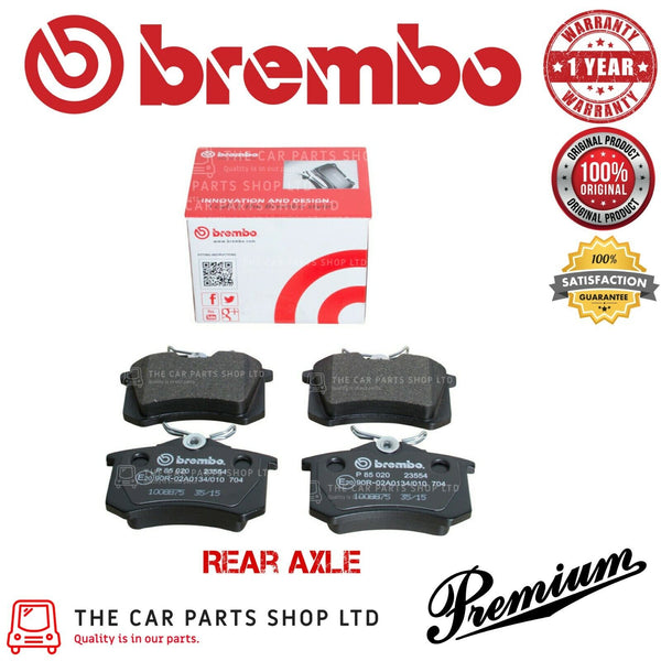 FOR AUDI A3 1.0 TFSI (8V1 8VK) 2016> GENUINE REAR BREMBO BRAKE PADS