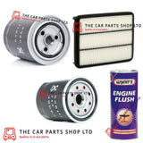 FITS LANDCRUISER 3.0 D-4D 02-10 SERVICE FILTER KIT AIR OIL FUEL AND ENGINE FLUSH
