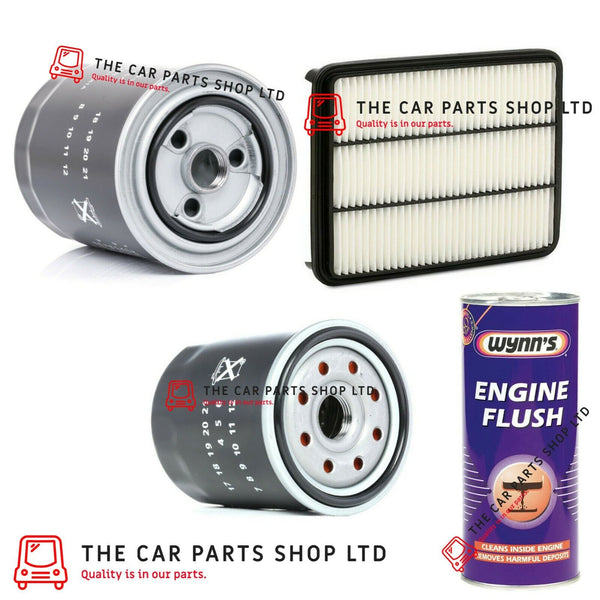 FITS LANDCRUISER 3.0 D-4D 02-10 SERVICE FILTER KIT AIR OIL FUEL AND ENGINE FLUSH