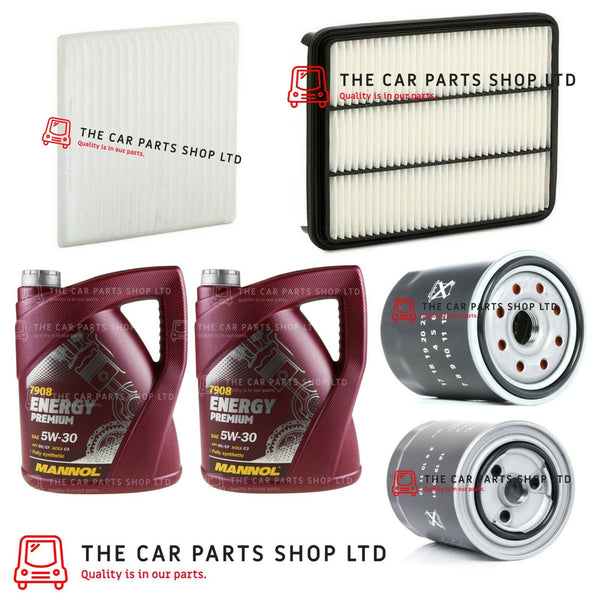 FOR LANDCRUISER PRADO 3.0 D-4D 02-10 10L ENGINE OIL + CABIN OIL AIR FUEL FILTER