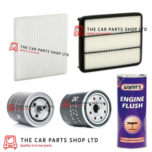 FOR LANDCRUISER 3.0 D-4D 02-10 SERVICE FILTER KIT CABIN OIL AIR FUEL AND FLUSH