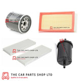 FITS PEUGEOT 308 MK2 1.2 13-18 FULL SERVICE FILTER KIT AIR FUEL OIL AND POLLEN
