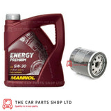 FOR PEUGEOT 406 2.0 16V PETROL 00-04 SERVICE KIT 5L 5W30 OIL AND OIL FILTER SET