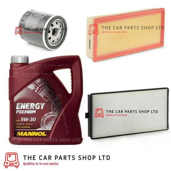 TO FIT PEUGEOT 406 2.2 2000-2004  SERVICE KIT 5 LITRES 5W30 & AIR OIL POLLEN