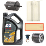 FOR PEUGEOT 308 1.2 PETROL 2013-2018 FULL SERVICE KIT 5L 0W30 OIL + ALL FILTERS