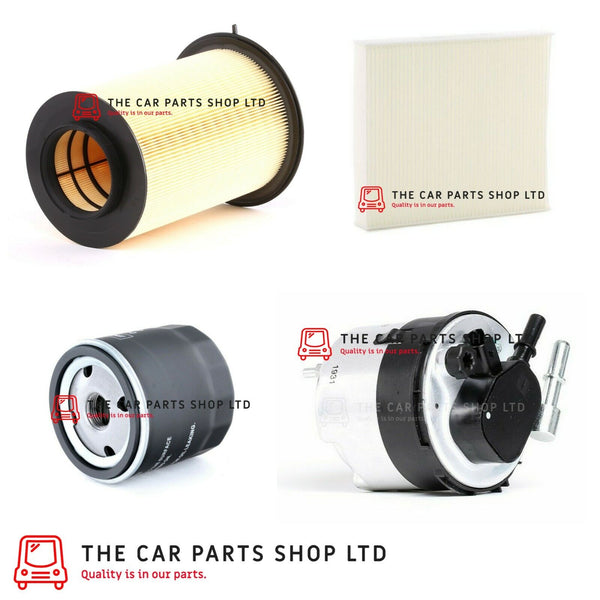 TO FIT FORD C-MAX 1.6 TDI 07-10 SERVICE FILTERS KIT OIL AIR CABIN FUEL FILTER