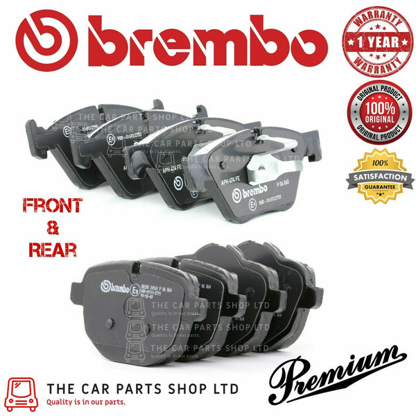 FITS BMW 520D XDRIVE TOURING F11 2013-17 FRONT AND REAR BREMBO PADS GENUINE