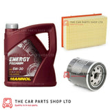 FITS PEUGEOT 307 2.0 HDI 2000-2007 SERVICE KIT 5L OIL + OIL AND AIR FILTER KIT