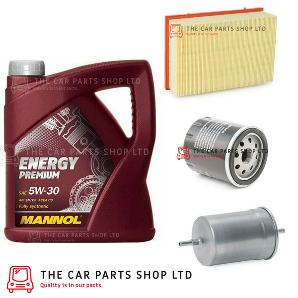 FOR PEUGEOT 307 2.0 PETROL 02-09 SERVICE KIT 5L 5W30 ENGINE OIL AIR OIL FUEL NEW