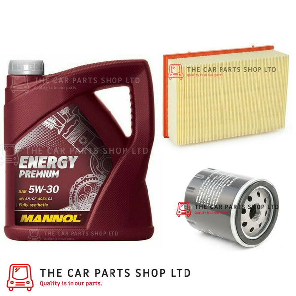 FOR PEUGEOT 307 2.0 PETROL 02-09 SERVICE KIT 5L 5W30 ENGINE OIL + OIL AIR FILTER