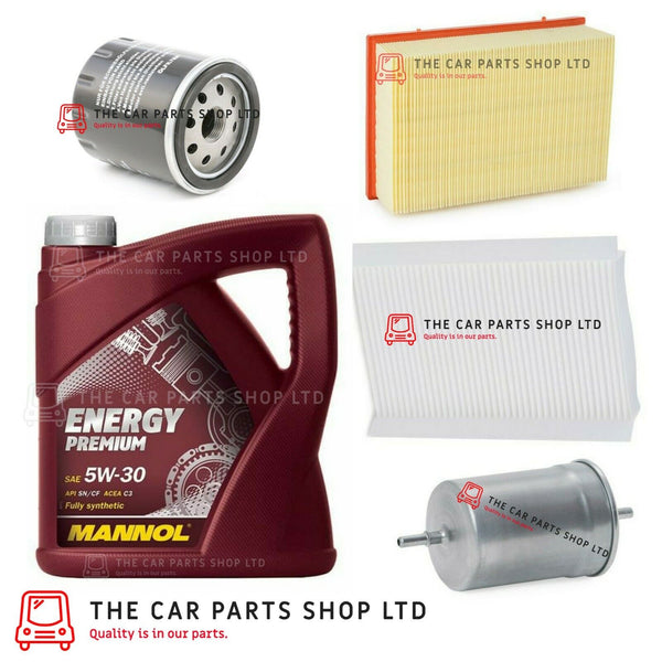 FOR PEUGEOT 307 2.0 PETROL 02-09 SERVICE KIT 5L 5W30 ENGINE OIL AND ALL FILTERS