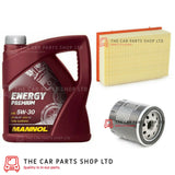 TO FIT PEUGEOT 307 CC 2.0 HDI 03-09 SERVICE KIT 5L 5W30 OIL + OIL AIR FILTER