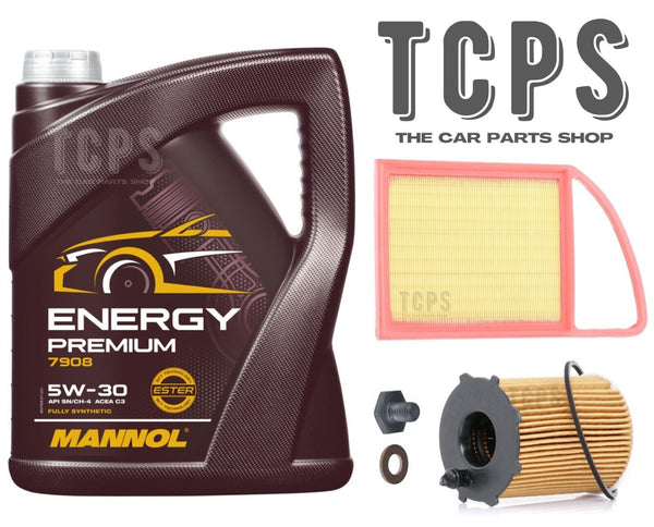 FOR PEUGEOT 308 1.6 HDI 2010 ONWARD SERVICE KIT 5L 5W30 OIL + AIR & OIL FILTER