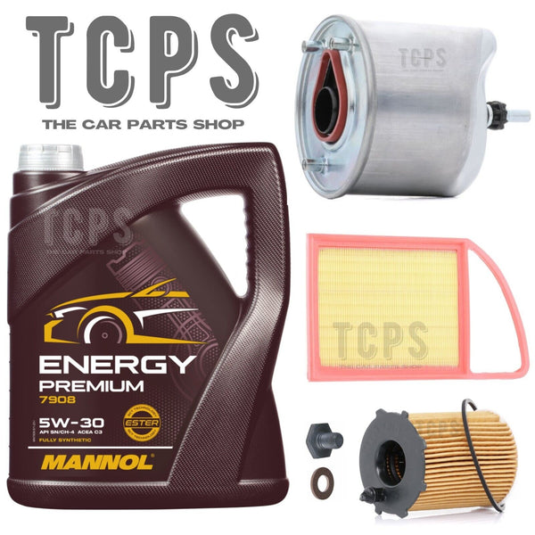 FITS PEUGEOT 308 MK2 1.6 HDI SERVICE KIT 5L 7908 5W30 + AIR OIL FUEL NEW