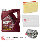 FITS PEUGEOT 307 2.0 HDI 2000-2007 SERVICE KIT 5L OIL + AIR OIL CABIN FILTER NEW