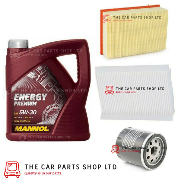 FITS PEUGEOT 307 2.0 HDI 2000-2007 SERVICE KIT 5L OIL + AIR OIL CABIN FILTER NEW