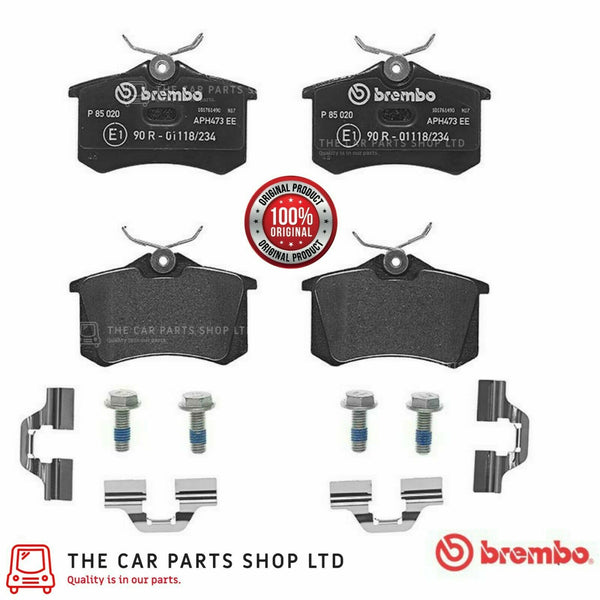 REAR BREMBO PADS FOR AUDI A3 1.4 TFSI 2003-12 GENUINE BREMBO PART