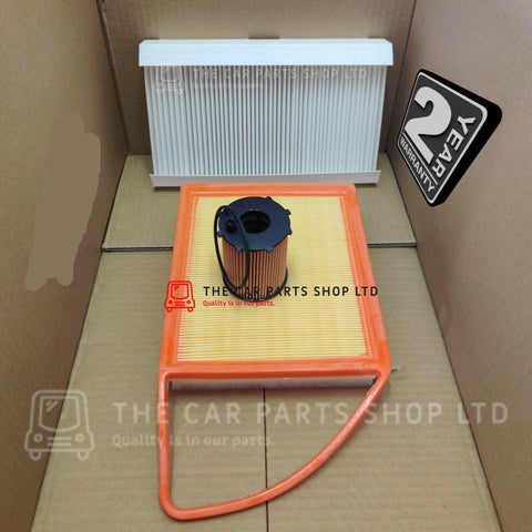 FITS PEUGEOT 408 1.6 HDI 2012> SERVICE FILTER KIT OIL AIR AND CABIN FILTER