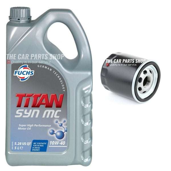 FOR FORD FIESTA COURIER 1.8D 2000> SERVICE KIT 5 LITRES 10W40 & OIL FILTER