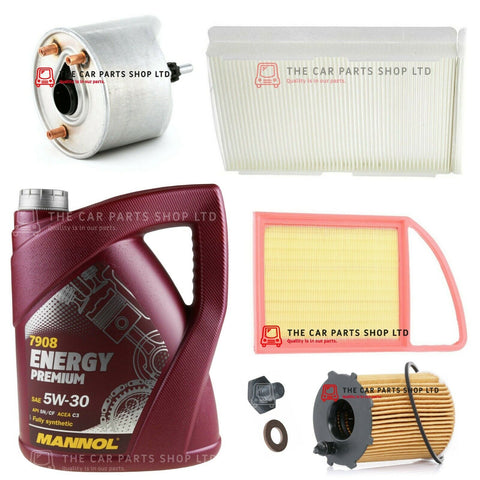 FITS CITROEN C3 PICASSO 2009> SERVICE KIT 5L 5W30 OIL & AIR OIL CABIN FUEL
