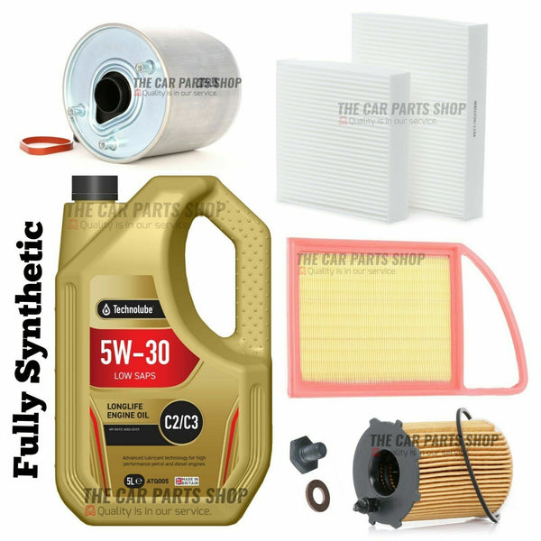 FITS PEUGEOT 206+ 1.4 HDI 2009> FULL SERVICE KIT 5L OIL & AIR OIL CABIN FUEL