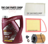 FITS PEUGEOT 206+ 1.4 HDI 2009> 5LENGINE OIL & AIR OIL CABIN FILTER