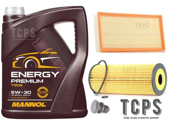 FOR VOLKSWAGEN VW PASSAT 96-05 SERVICE KIT 5L 5W30 OIL + AIR AND OIL FILTER
