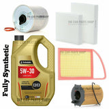 TO FIT CITROEN C4 FULL SERVICE KIT 5L 5W30 ENGINE OIL & AIR OIL CABIN FUEL NEW
