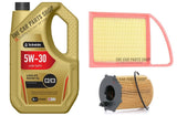 TO FIT CITROEN C4 CACTUS 1.6 eHDI SERVICE KIT 5L ENGINE OIL 5W30 WITH AIR & OIL