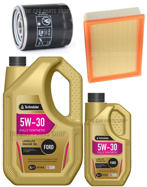 FITS FORD TURNEO CONNECT TDCI 2002> SERVICE KIT 6L OIL & OIL AND AIR FILTER