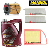 FOR CITROEN C3 HDI FAP 2012> SERVICE KIT 5L OIL & AIR, OIL AND CABIN FILTER