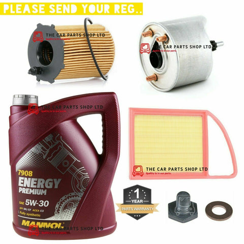 FOR CITROEN C3 HDI FAP 2012> SERVICE KIT 5L OIL & FUEL AIR & OIL + NEW SUMP PLUG