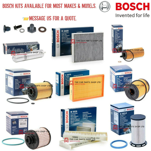 FULL BOSCH SERVICE KIT FOR MOST MAKES AND MODELS -SEND YOUR REG FOR A QUOTE