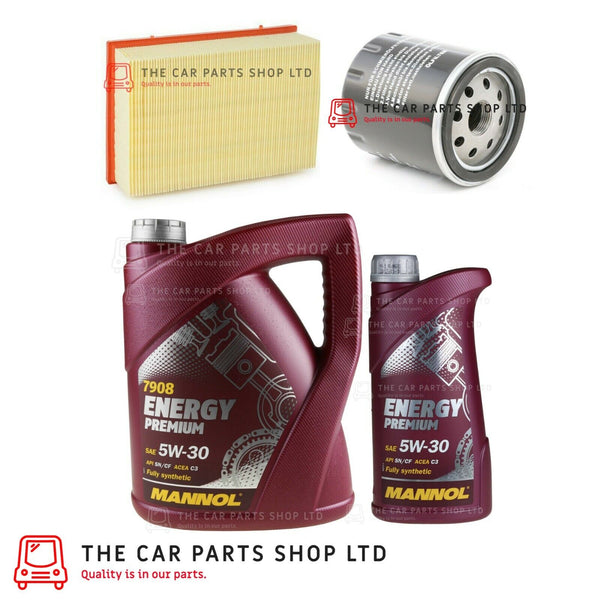 FOR PEUGEOT 307 SW ESTATE 2.0 16V 02-05 SERVICE KIT 6L 5W30 OIL + OIL AIR FILTER