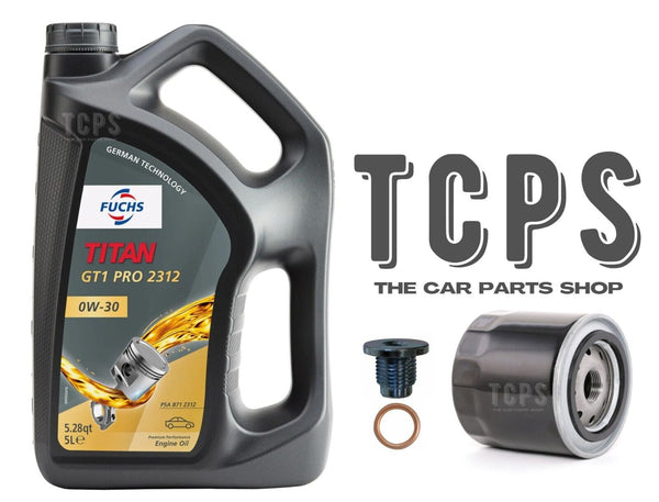 FOR PEUGEOT 308 1.2 PETROL 2013-18 SERVICE KIT 5L 0W30 ENGINE OIL & OIL FILTER