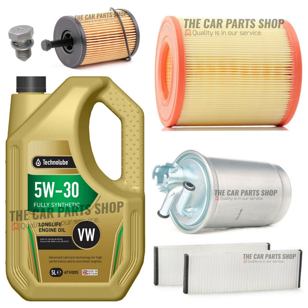 FOR AUDI A6 AVANT 2.0 TDI 2005-2011 FULL SERVICE KIT 5L OIL + AIR OIL CABIN FUEL