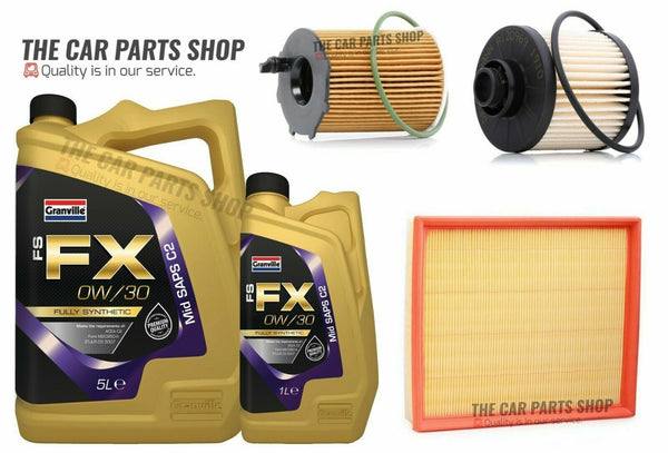 FOR CITROEN SPACETOURER 1.6 DIESEL 2016> SERVICE KIT 6L OIL & 3 FILTERS NEW